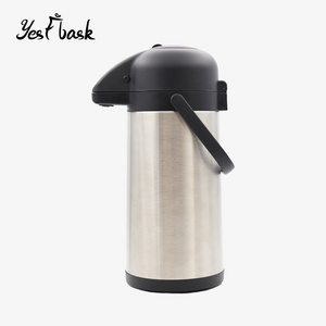 Big size thermos airpot ss double insulated thermal coffee pump pot Stainless Steel Vacuum Insulated Airpot Thermos