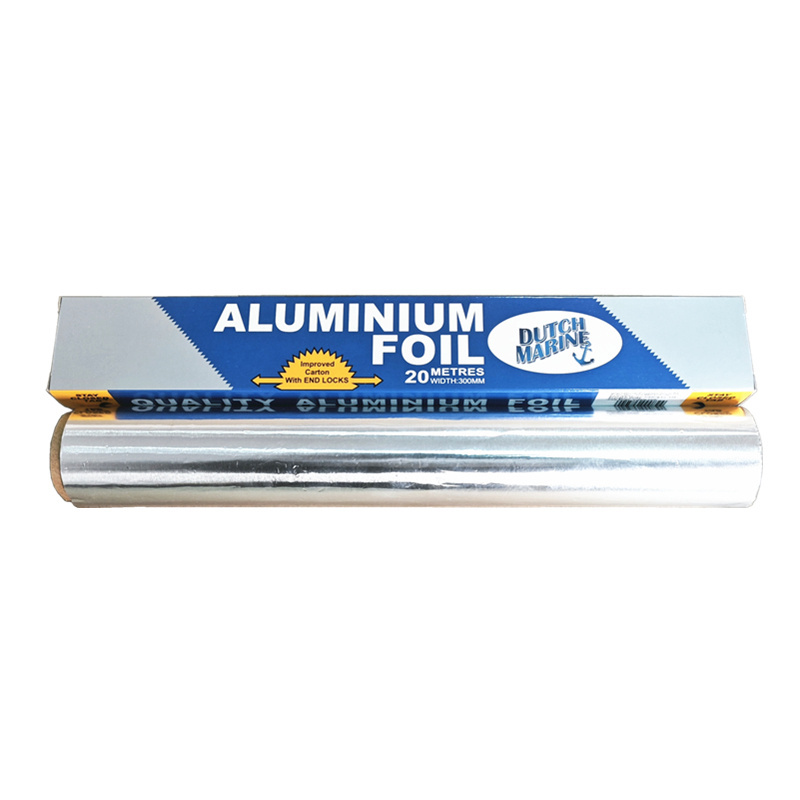 20M Heavy-duty Kitchen Use 8011 Aluminum Foil BBQ Bake Sheet Alu Foil Roll Multipurpose Food Grade Aluminum Foil Jumbo Roll