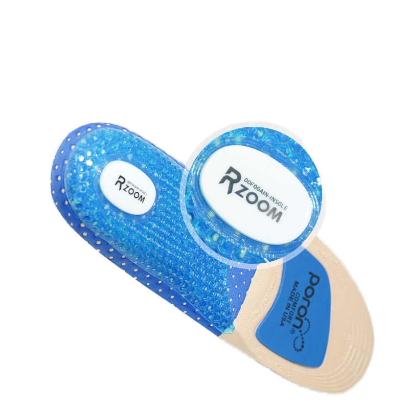 Poron Cushioned Breathable Absorbent and Elastic Sports Insoles for Comfort