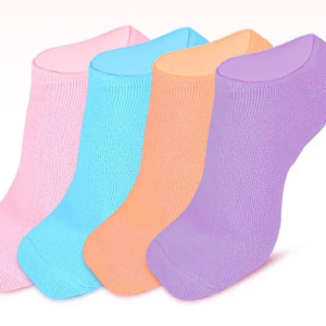 YEBEI Silicone gel cotton yarn  foot tender white cotton yarn boat socks with glue small footprint foot socks