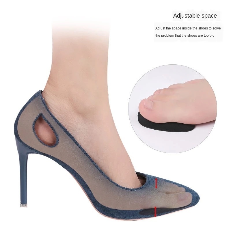 Hot Forefoot Insert Pad High heels Toe Plug Half Sponge Shoes Cushion Feet Filler Insoles Adjustment forefoot cushion For Women