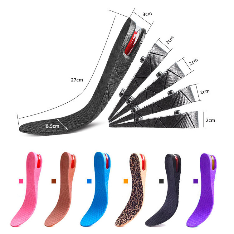 factory sale 3-11cm upheight increase shoes men  heel lifts adjustable invisible height increased insoles (5 layers)