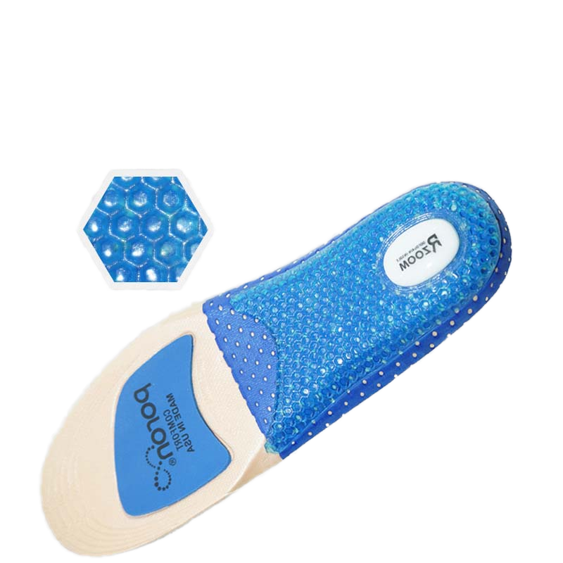 Poron Cushioned Breathable Absorbent and Elastic Sports Insoles for Comfort