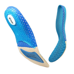 Poron Cushioned Breathable Absorbent and Elastic Sports Insoles for Comfort