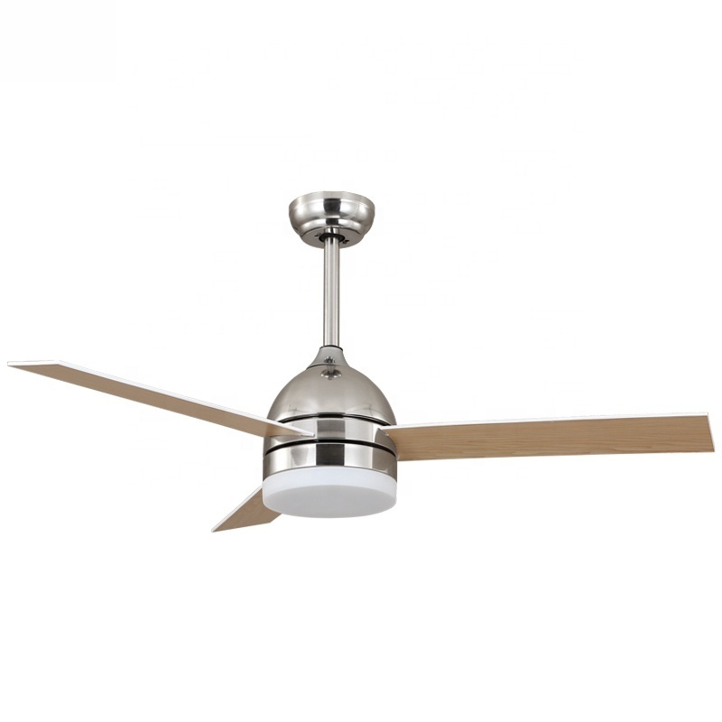 720 LED Ceiling Fans with Chandelier light Remote Control dc motor modern 42/48/52 inch 3 MDF Blades ceiling fan with led light