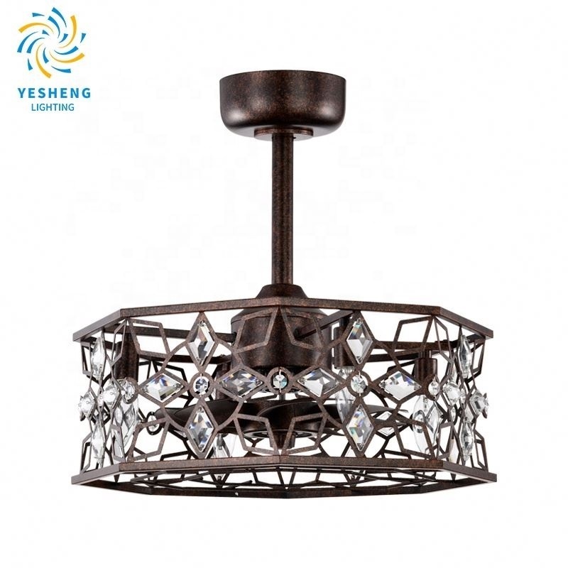 D061 chandelier ceiling fan with light with remote 46cm 3 color  Simplicity fan chandelier