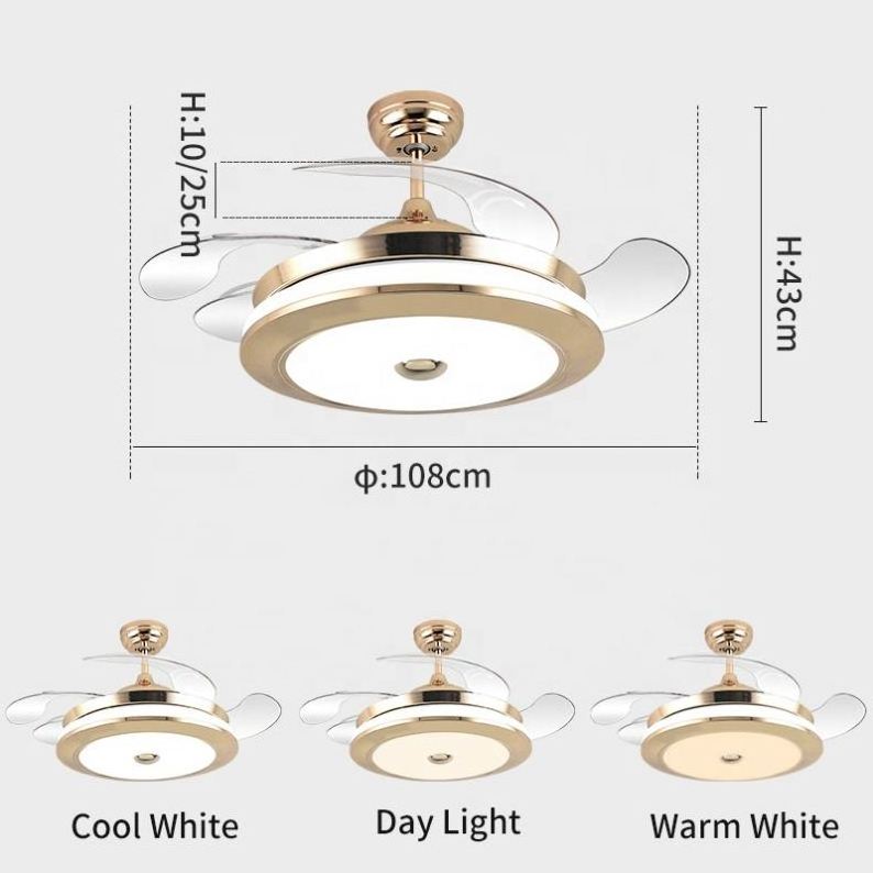 2005BS Kdk Malaysia Crystal Luxury Wooden Smart Ceiling Fan Turkish Chandelier