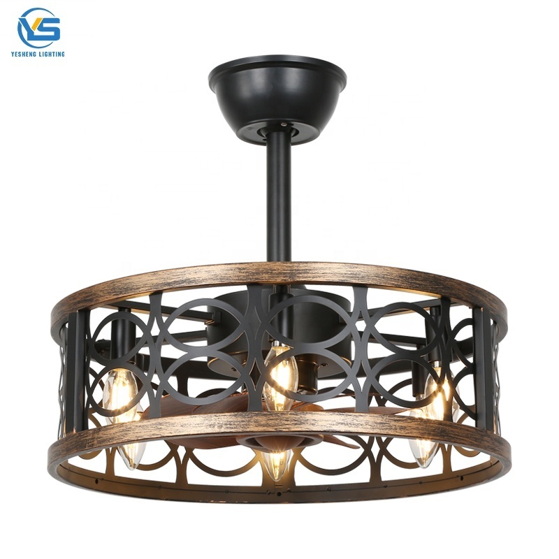 754C chandelier ceiling fan with light with remote 46cm 3 color Simplicity fan chandelier