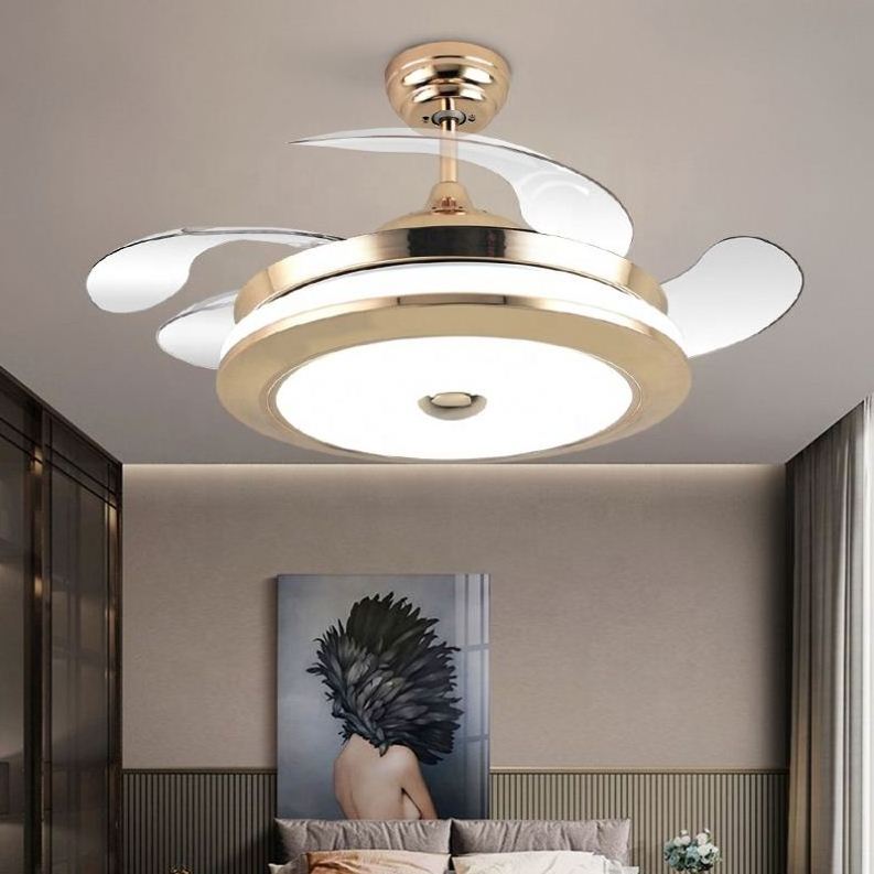 2005BS Kdk Malaysia Crystal Luxury Wooden Smart Ceiling Fan Turkish Chandelier