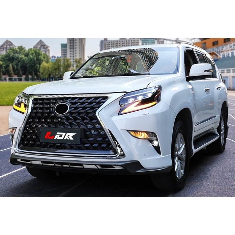 New styling facelift auto parts CONVERSION KIT FOR 2020 LEXUS GX460 body kit for PP MATERIAL GRILLE WITH BUMPER