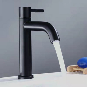 Factory Price Single  Handle Bathroom  Faucet Tap  Stainless steel Basin Faucet  Water Tap