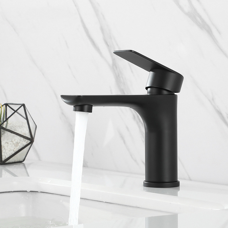 Modern Single Hole Tap bathroom sink zinc alloy Basin Faucets Hot and Cold Water Mixer Chrome Deck Mounted Basin Faucets Jefe Ware