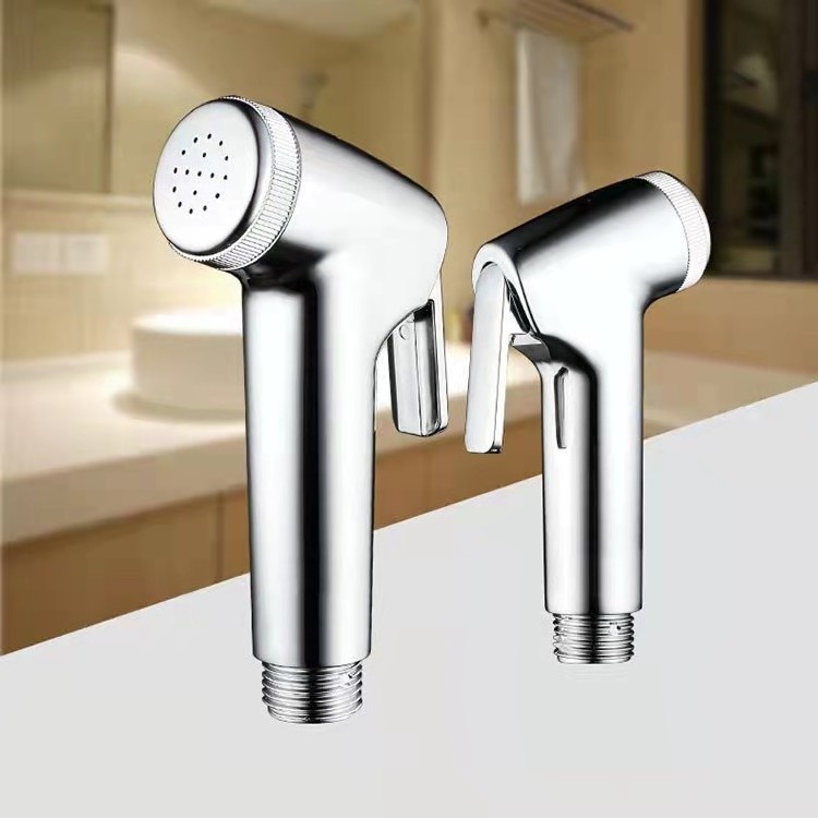 Economic Chrome Toilet Shattaf Bathroom Bidet Bath Douche Hand Sprayer ABS Set