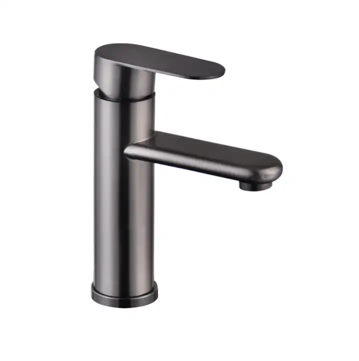 JEFEWARE Stainless steel faucet household wash basin hot and cold universal faucet kitchen wash basin bathroom solid color faucet