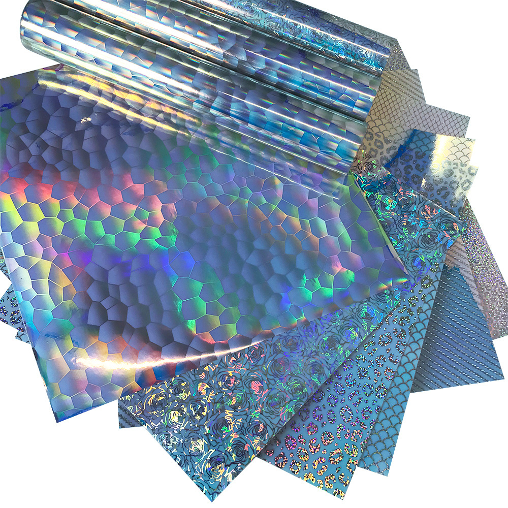 YESION HCM Self Adhesive Vinyl Roll 1ftx5ft Holographic Opal White Mermaid Permanent Vinyl Roll for Signs Craft Vinyl