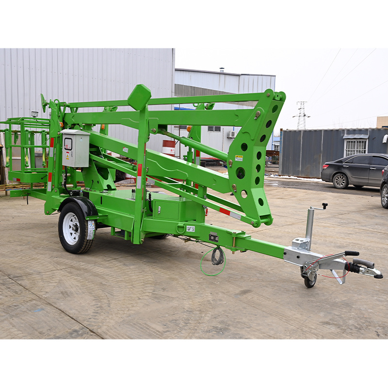 Hydraulic CE approved swing lift truck trailer boom lift ladder lift truck work platform