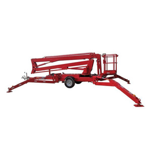 Hydraulic CE approved swing lift truck trailer boom lift ladder lift truck work platform