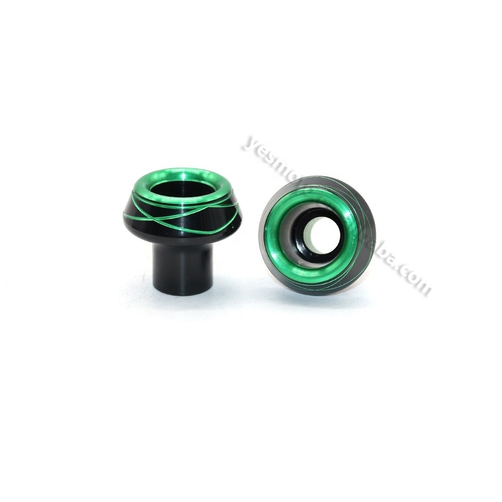 for Kawasaki Yamaha MT03 R25 R3 R6 MT07 MT09 Z1000/SX/Z800/Z250/Z750 8mm CNC Green Aluminum Swing Arm swingarm Spools Slider