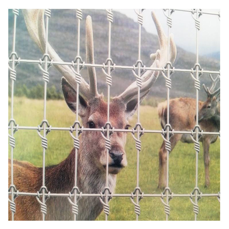 warp-around grassland fence weaving net zinc electric reed rtight lock mesh deer fence