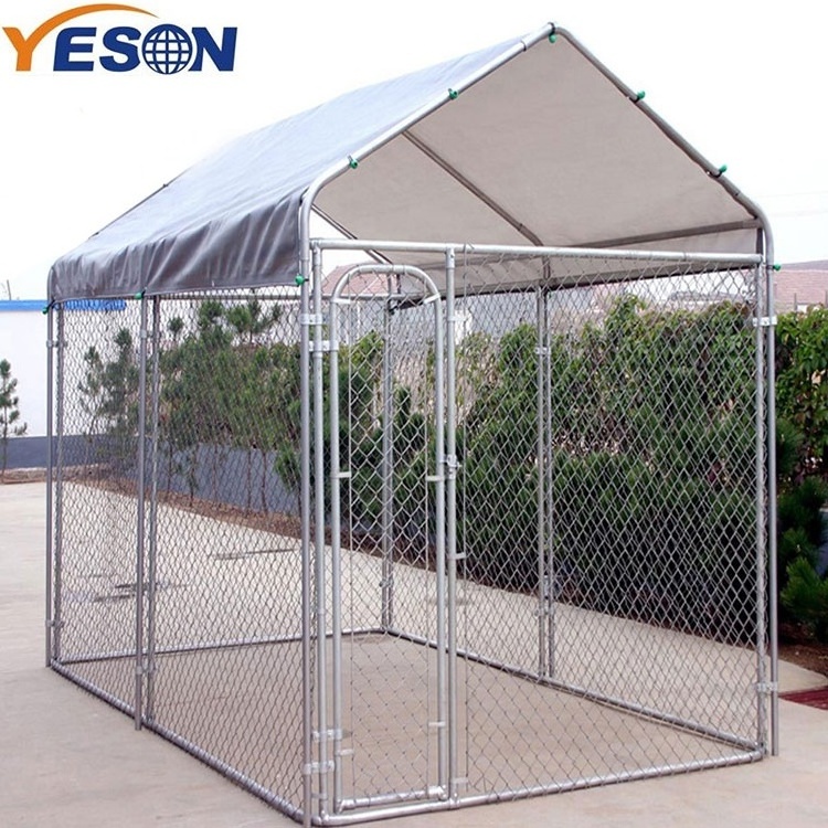 Large outdoor 1150 x 1150 chain-link fencing animal cage chain link fence extensions for dogs