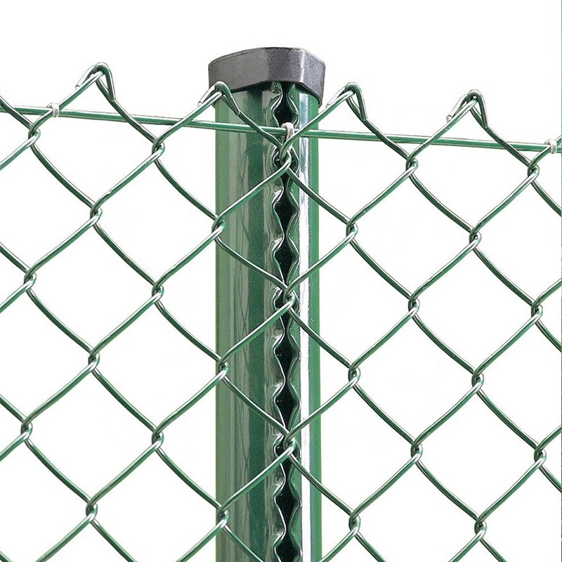 wholesale 9 gauge used Galvanized/PVC coated Chain link fence for sale Chain link Fencing