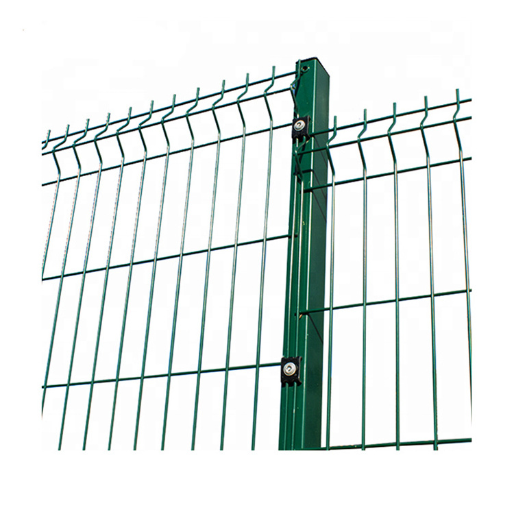 good quality low price green color 3D folds wire mesh panel fence iron tree guard for garden