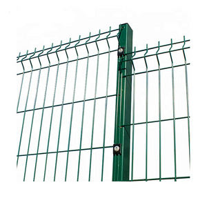 good quality low price green color 3D folds wire mesh panel fence iron tree guard for garden