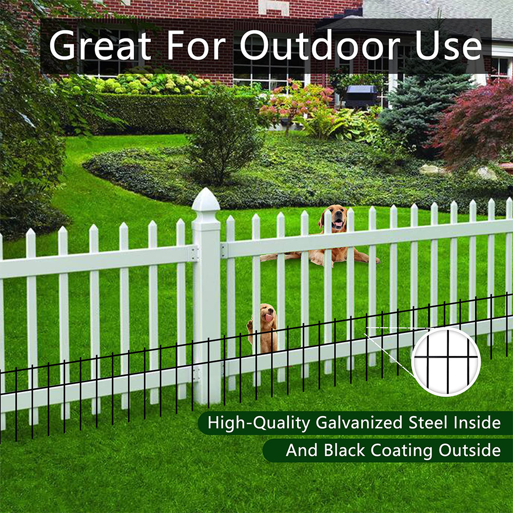 2 Inch Spike Spacing Dog Digging Fence Underground Decorative Garden Fence 4 Gauge  Small/Medium Animal Barrier Fence