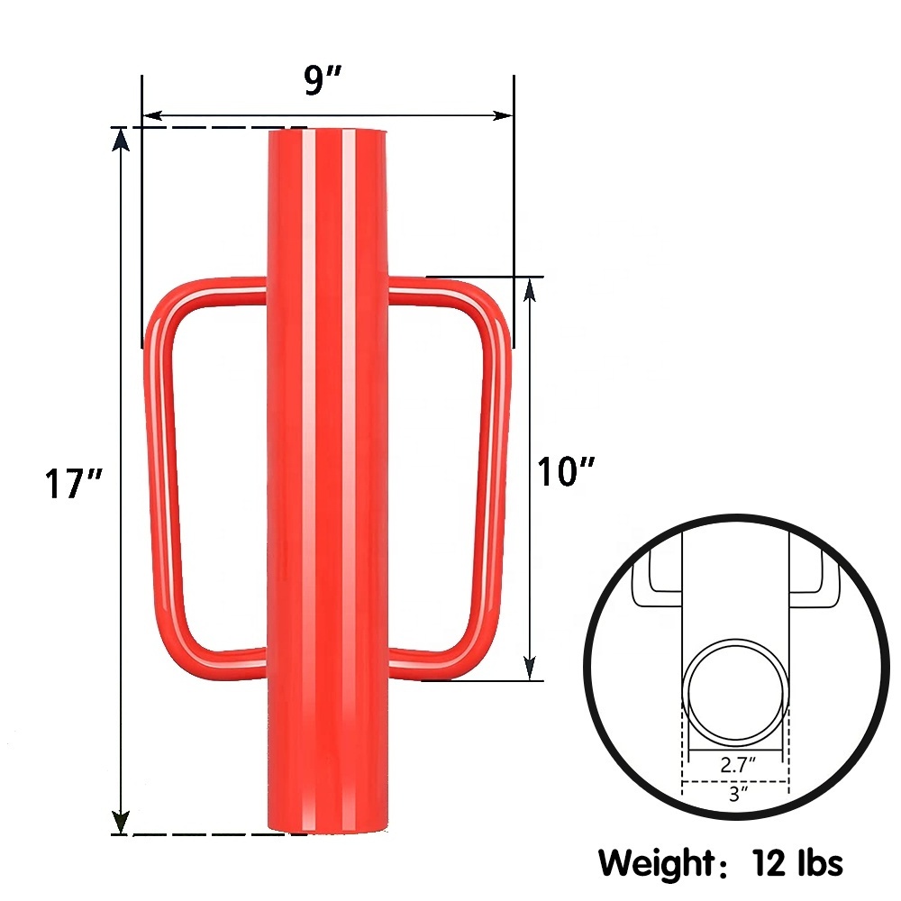 T Post Driver Manual Fence Metal Post Driver Farm Fence Pvc Hand Steel Post Driver With Handle