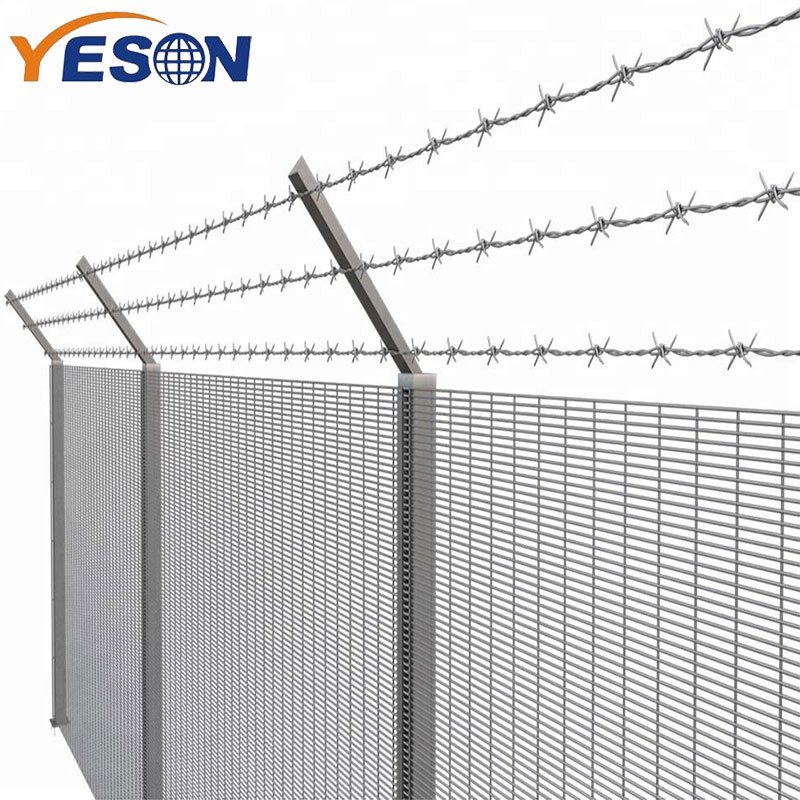 Clear Vu High Security Fence  Clearview Galvanized Panels 358 Fence Prison Clear View Anti Climb Fence