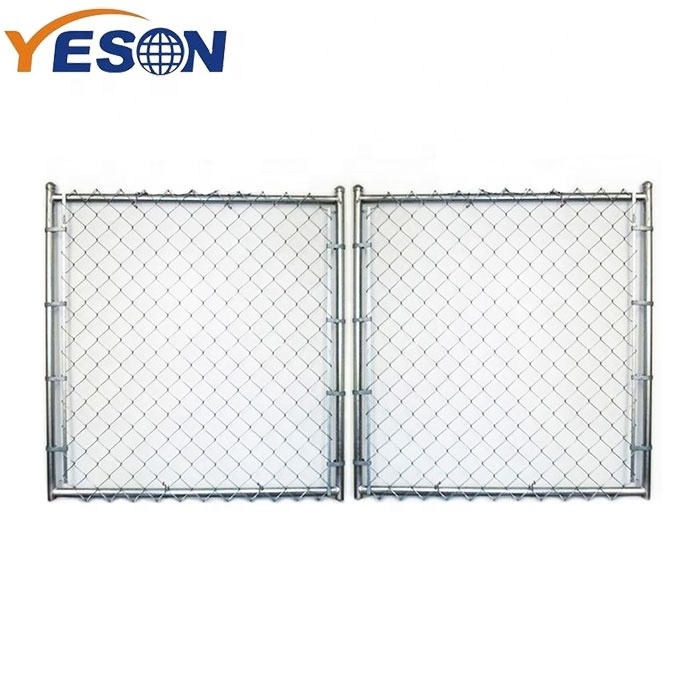 Lowes chain link fence double swing gate 5x5 4x10 used chain link fence gate panels