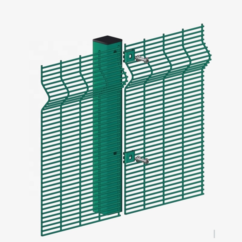 High Quality 6x6 concrete reinforcing 3d curvy pvc coated welded wire mesh panel fencing