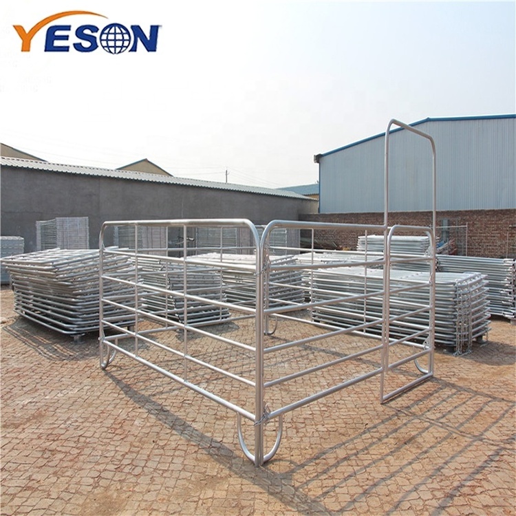 Heavy duty farm livestock panels cattle corral rail fence panels for sale