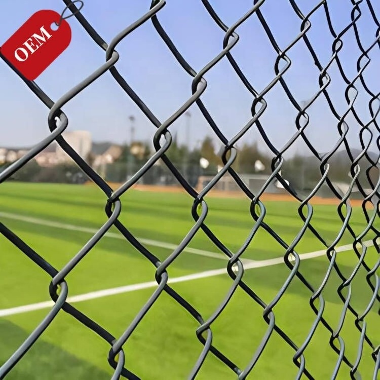 wholesale 9 gauge used Galvanized/PVC coated Chain link fence for sale Chain link Fencing