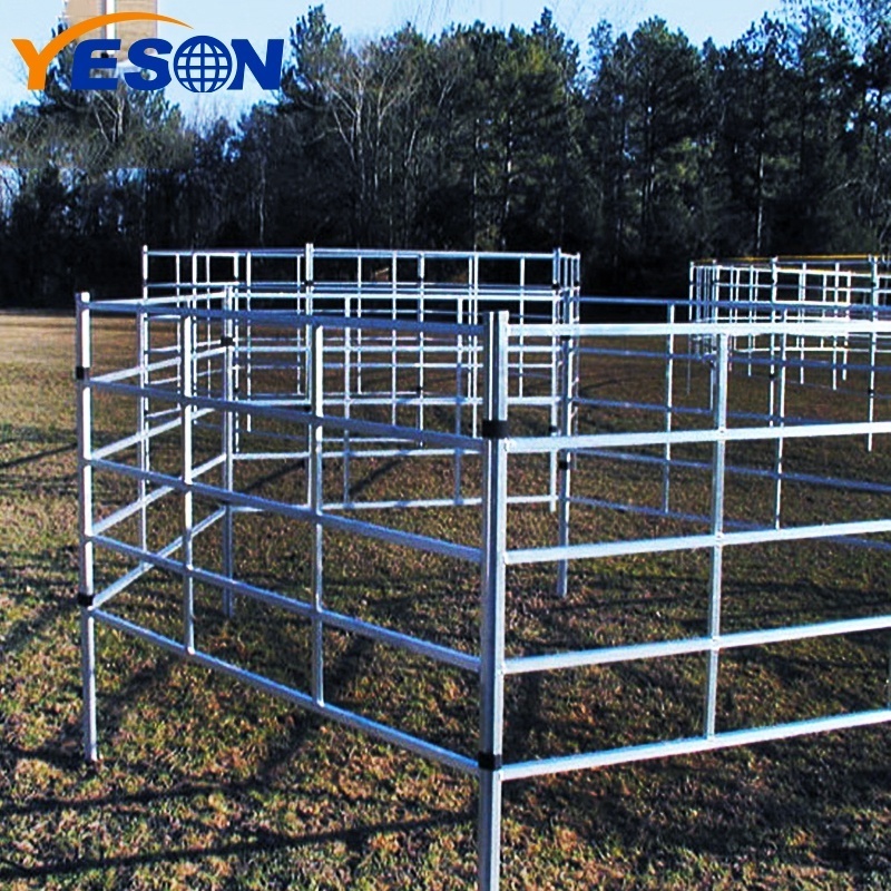 Heavy duty farm livestock panels cattle corral rail fence panels for sale