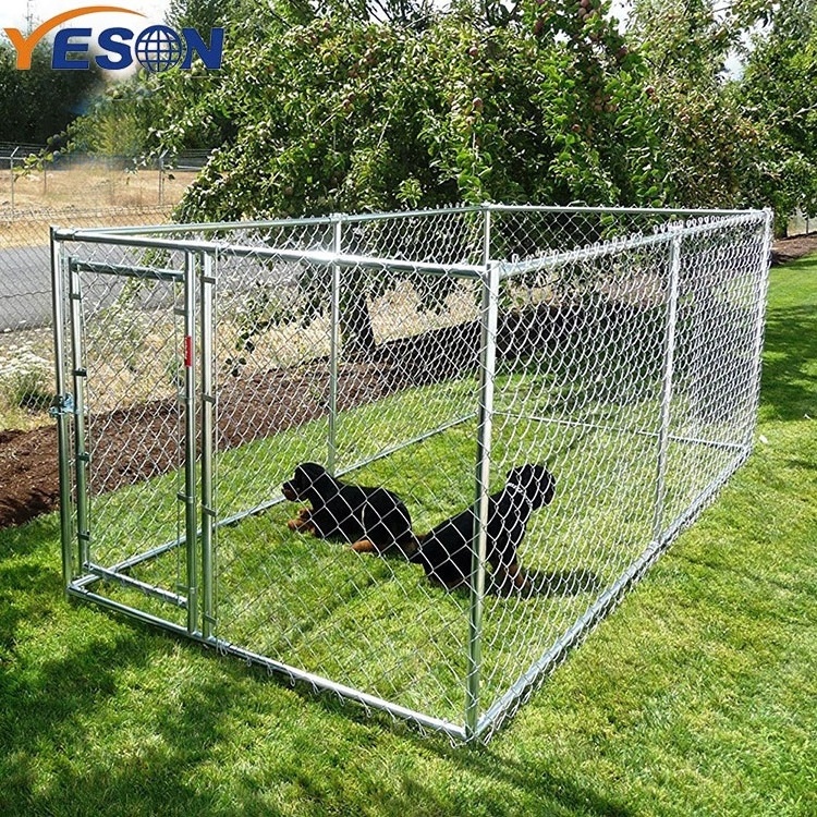 Large outdoor 1150 x 1150 chain-link fencing animal cage chain link fence extensions for dogs