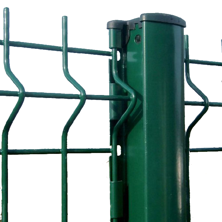 Customized  Galvanized Steel Metal Garden Fences Panels outdoor  PVC Coated V Bending 3d Curved Welded Wire Mesh fence