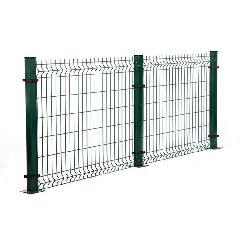 High Quality 6x6 concrete reinforcing 3d curvy pvc coated welded wire mesh panel fencing