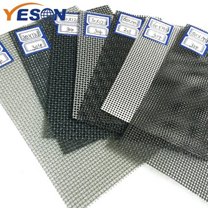 Diamond hole bullet-proof mesh fabric powder coated stainless steel window screen mesh