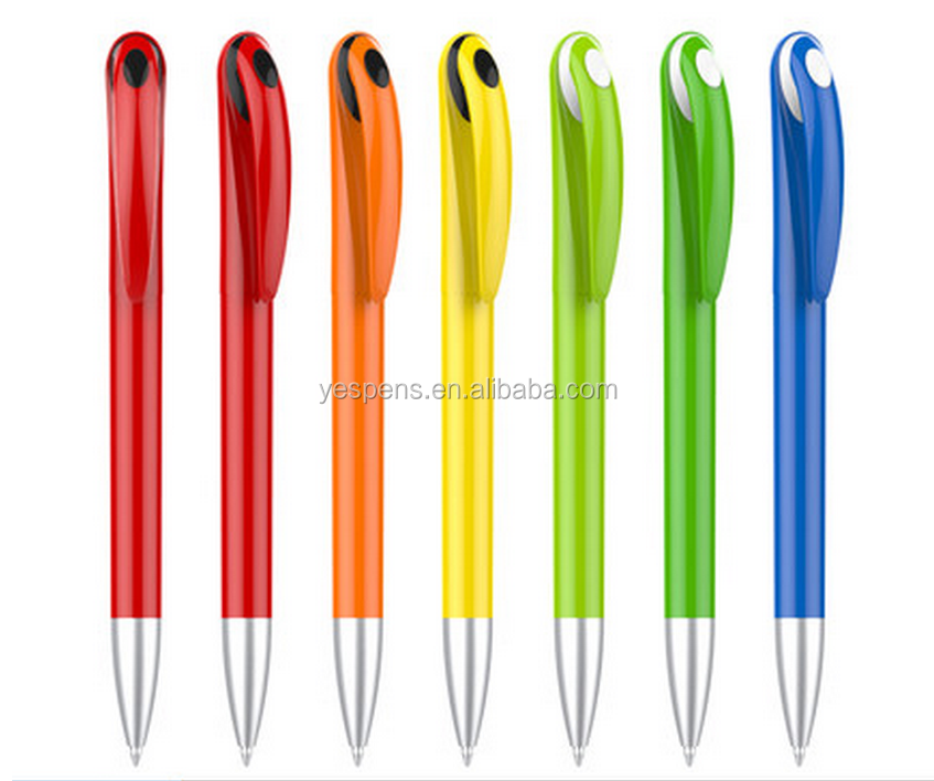 wholesale branded company name  Promotional cheap ballpoint retractable orange pens ballpen with custom logo