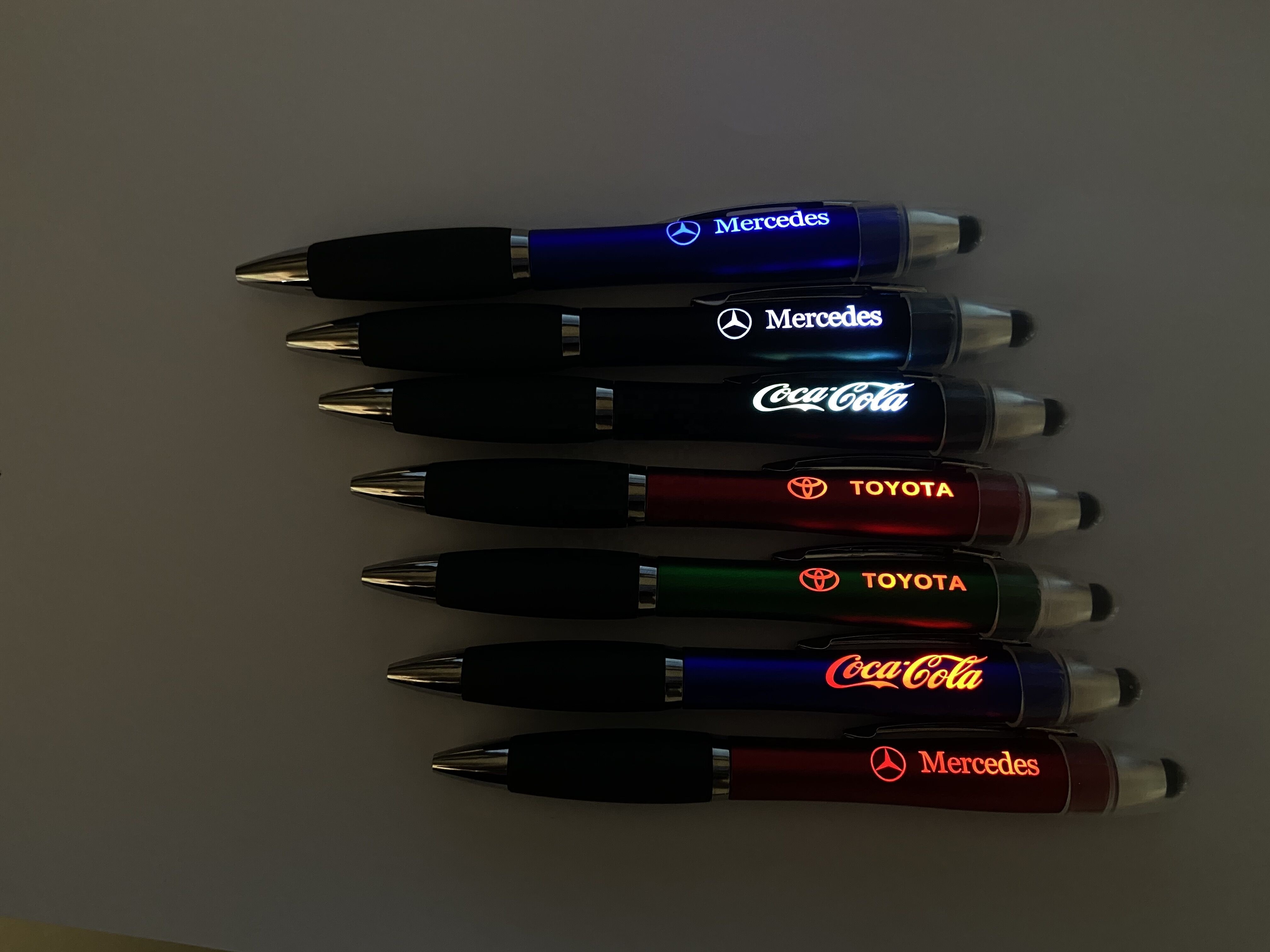 free samples new design Led torch light up custom logo stylus multifunction pen promotion stylus pen light