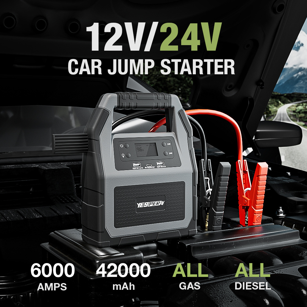 12V and 24v jump starter for heavy trucks diesel engine 540 more big horsepower