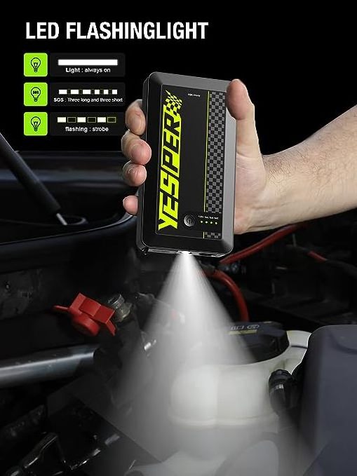 YESPER Armor Mini Car Jump Starter 12V Portable Multi-function Car Starter 8000mAh Emergency Battery Booster