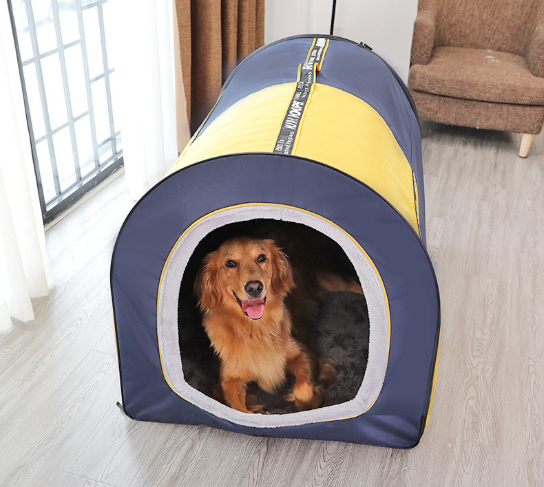 Hot Selling Pet Teepee With Mat House Cat Bed House Portable Dog Tents Pets House Bed for Large Dogs