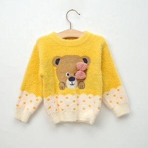 Warm Winter Cute Teddy Bear Sweater Girl Clothes Children Baby Knitwear With Sweater