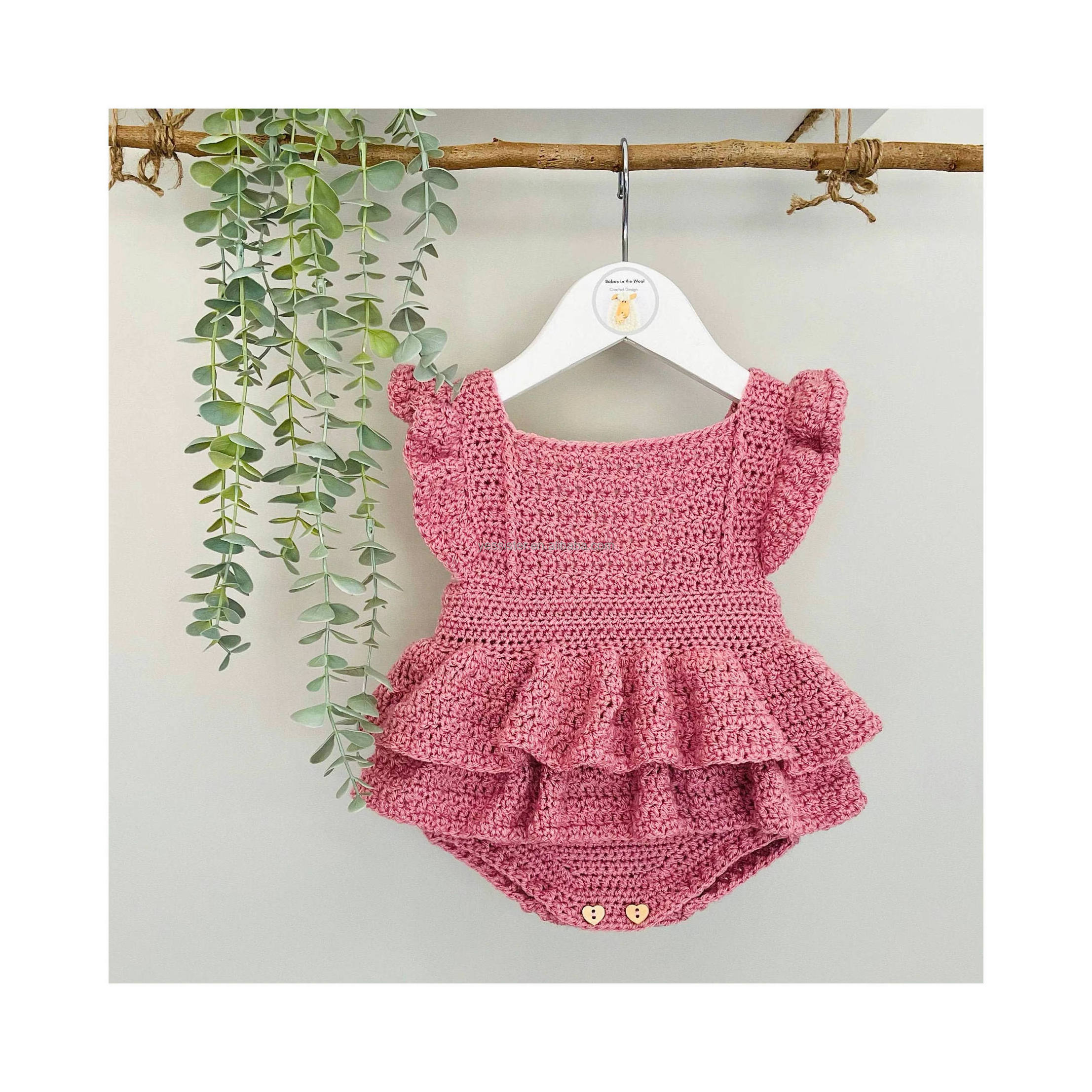 new born baby clothes crochet baby rompers ropa de bebe overall romper pajamas romper dress organic cotton