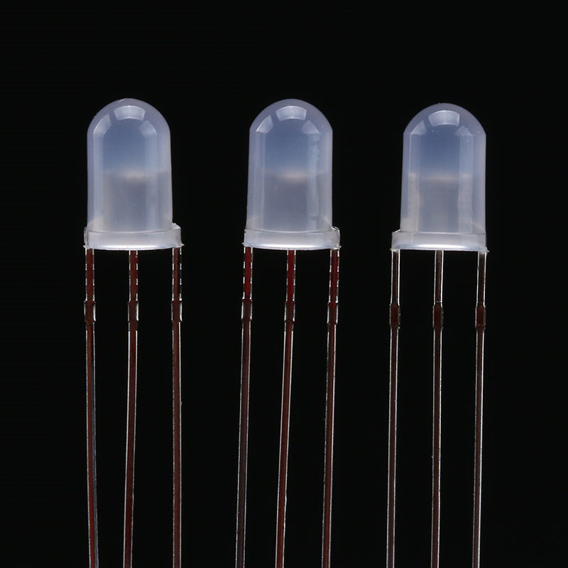 F3/F5 LED Diodes Light 3Pin Common Anode/Cathode 3mm 5mm Round Dual colour Clear Red-Green/Red-Blue Kit