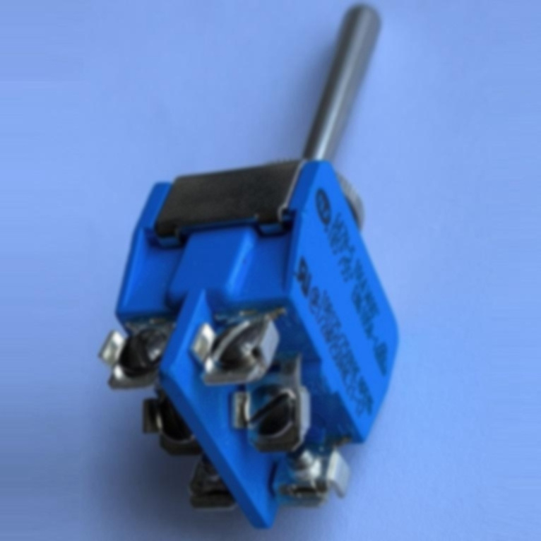 647H-5 APEM 6 DPDT screw terminal (ON) OFF (ON) Tropicalized case 40 mm long actuator toggle switch 647HT-5 in stock