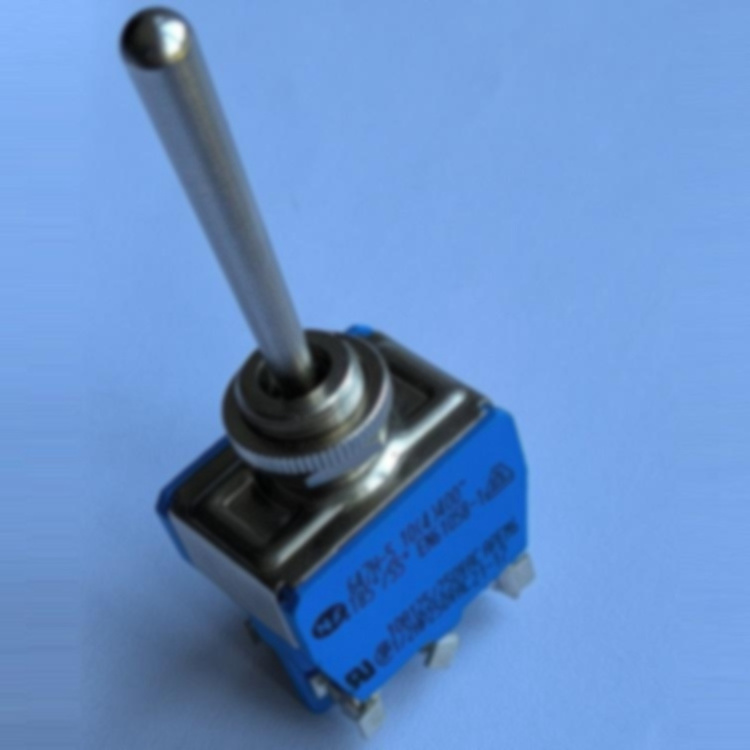 647H-5 APEM 6 DPDT screw terminal (ON) OFF (ON) Tropicalized case 40 mm long actuator toggle switch 647HT-5 in stock