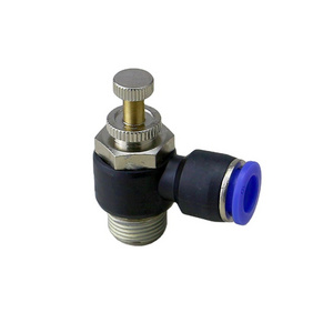 SL4-01 speed control valve 1/8'' thread 4MM tube Push-in pneumatic air flow regulator throttle valve fitting